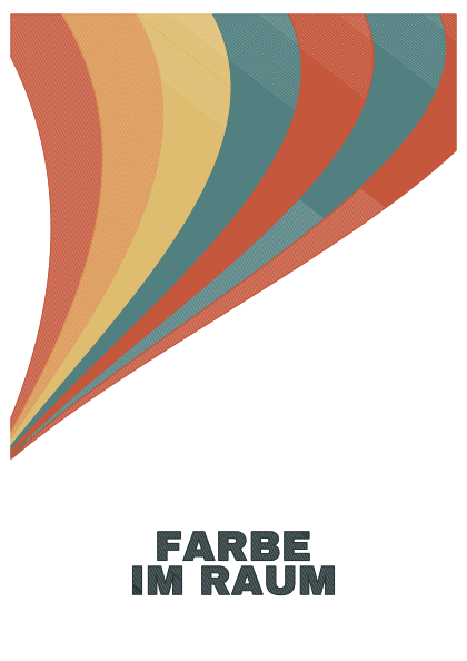 Poster: Bauhaus – Farbfächer Ozean