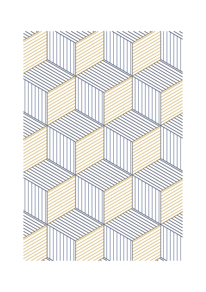 Poster: Bauhaus – ISO-Kubus Gold