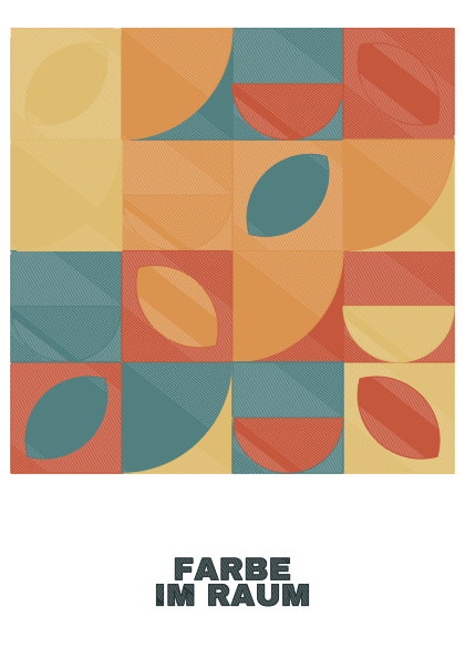 Poster: Bauhaus – Organisches Mosaik