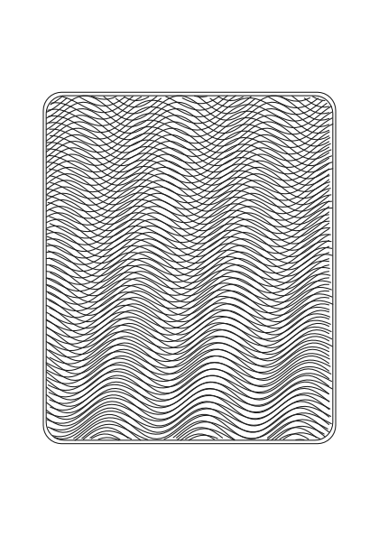 Poster: Linienspiel – Moiré Mono