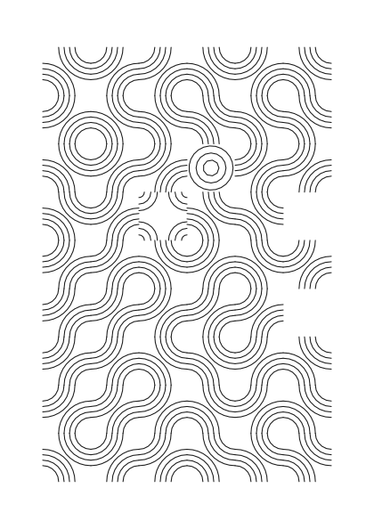Poster: Muster – Truchet Mono