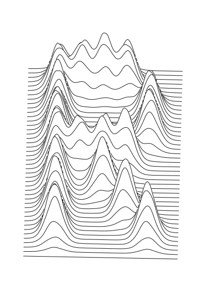 Poster: Relief – Ridge-Stapel Mono