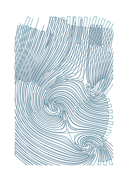 Poster: Strömung – Wirbel in Ozean