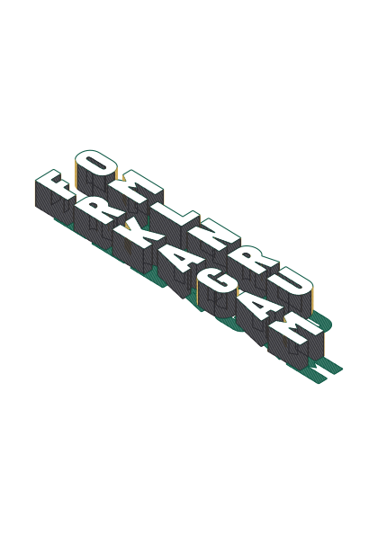Poster: 3D-Text – Buchstabenskulptur
