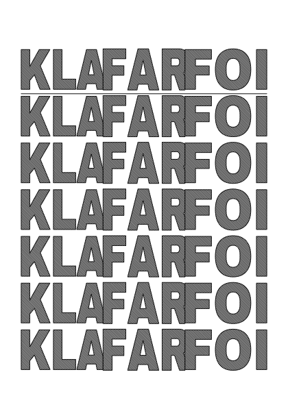 Poster: Typografie – Typo-Raster Mono