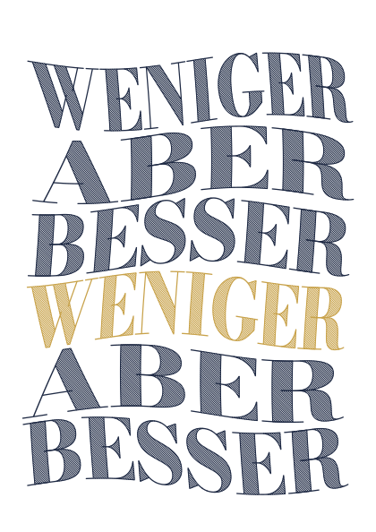 Poster: Typografie – Kinetische Welle